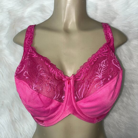 PRE-OWNED LILYETTE LACE MINIMIZER UNDERWIRE BRA SZ 36G - Picture 1 of 2